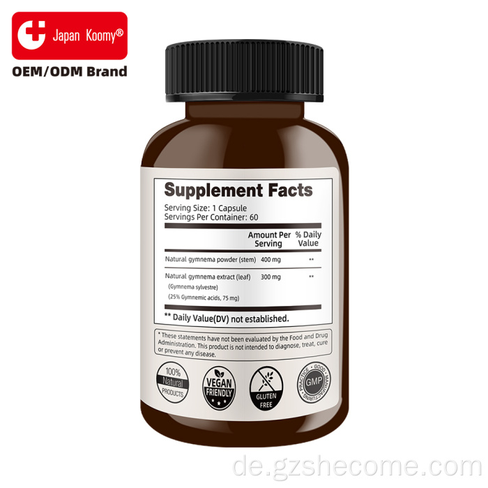Bio-Shecome Gymnema Sylvestre Nahrungsergänzungsmittel zur Unterstützung der Gesundheit